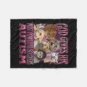 Gott gibt Autismus seinen stärksten Soldaten, die Fleecedecke (Vorderseite (Horizontal))