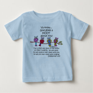 Gott gibt ein Hoot Owls Baby T-shirt