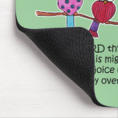 Gott gibt ein Hoot Owls Mousepad (Ecke)