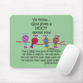 Gott gibt ein Hoot Owls Mousepad (Mit Mouse)
