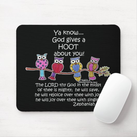 Gott gibt ein Hoot Owls Mousepad (Mit Mouse)