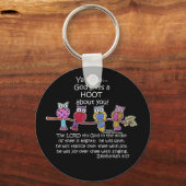 Gott gibt ein Hoot Owls Schlüsselanhänger (Vorderseite)