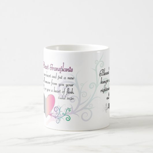 Gott gibt Herz-Transplantationen Kaffeetasse (Mittel)