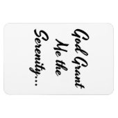 "Gott gibt mir die Stille..." Phrase Magnet (Horizontal)