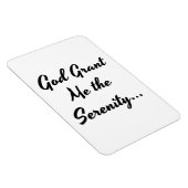"Gott gibt mir die Stille..." Phrase Magnet (Rechte Seite)