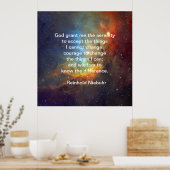 Gott gibt mir Gelassenheit Poster (Küche)