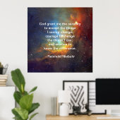 Gott gibt mir Gelassenheit Poster (Heimbüro)