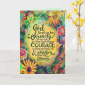 "Gott gibt mir Heiligkeit" Inspirivity Karte (Gelbe Blume)