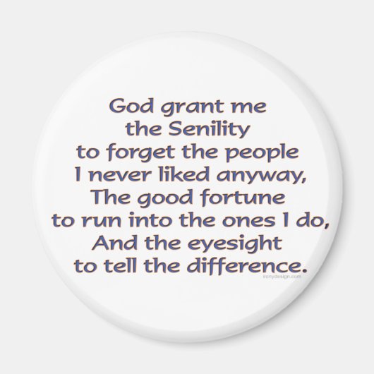 Gott gibt mir Spaß Magnet (Vorne)