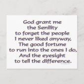 Gott gibt mir Spaß Postkarte (Vorderseite)