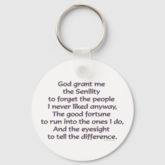 Gott gibt mir Spaß Schlüsselanhänger (Rückseite)