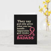 Gott gibt nur, was man mit der sonnigen Brust umge Karte (Gelbe Blume)