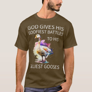 Gott gibt seine goofisten Kämpfe seinem silbersten T-Shirt