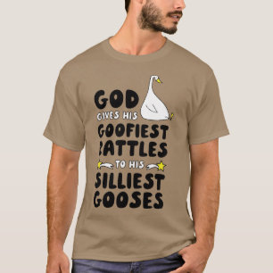 Gott gibt seine goofisten Kämpfe seinem silbersten T-Shirt