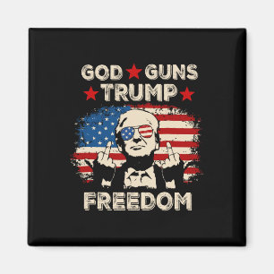 Gott gibt Trump Freedom Republikanischer Konservat Magnet