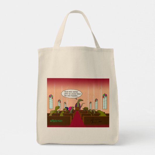 Gott gibt uns nie mehr, als wir Tasche Ba handhabe (Rückseite)