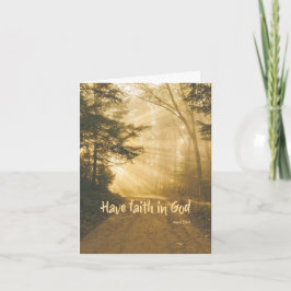 Gott glauben; für dich Christlich beten Karte