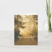 Gott glauben; für dich Christlich beten Karte (Vorderseite)