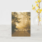 Gott glauben; für dich Christlich beten Karte (Gelbe Blume)