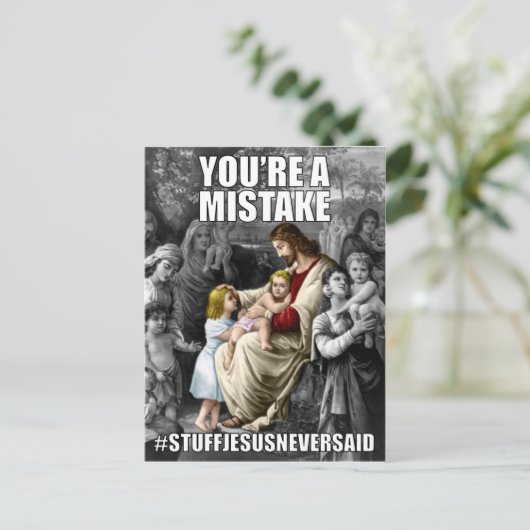 Gott glaubt an dich (SJNS) Postkarte (Stehend Vorderseite)