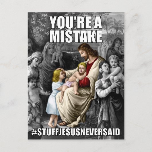 Gott glaubt an dich (SJNS) Postkarte (Vorderseite)