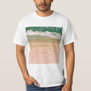 Gott gleicht LIEBE, Jesus ist Liebe, Strandkreuz T-Shirt