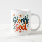 Gott glorifizieren Jumbo-Tasse (Rechts)