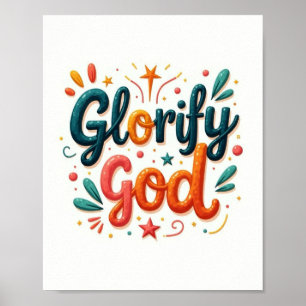 Gott glorifizieren poster