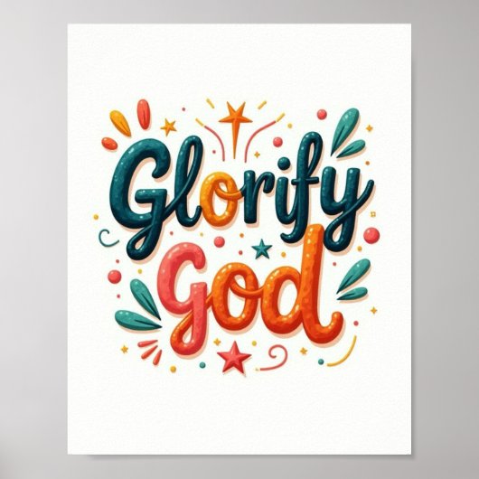 Gott glorifizieren poster (Vorne)