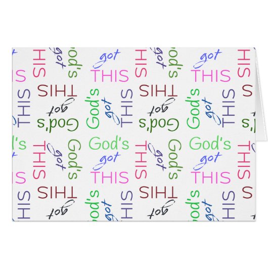 Gott got diese Art von Parakaleo-Notenkarte (Vorderseite (Horizontal))