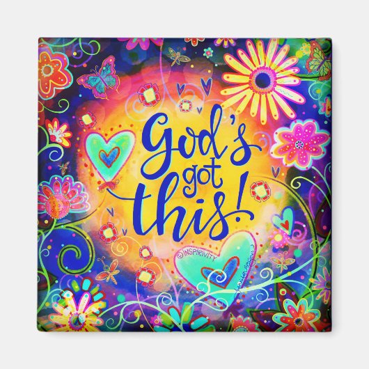 Gott Got diese Hübsche Inspirivity Trendy Magnet (Vorne)