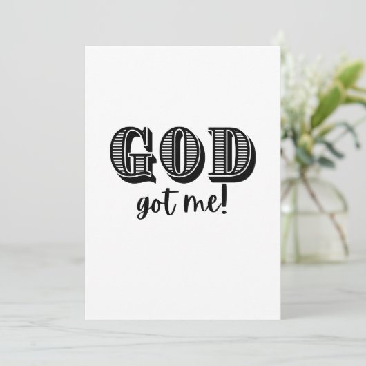 Gott got mir dankeskarte (Stehend Vorderseite)