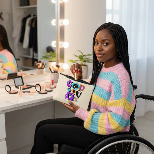 Gott Got mir Retro Christlich Faith Kosmetische Ta Zubehörtasche