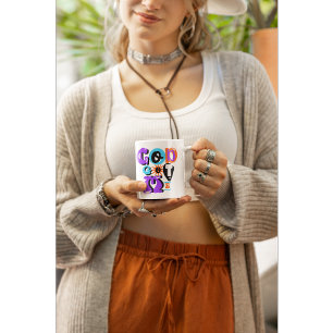 Gott Got mir Retro Christlicher Glaube Kaffeetasse
