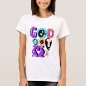 Gott Got mir Retro Christlicher Glaube T-Shirt (Vorderseite)