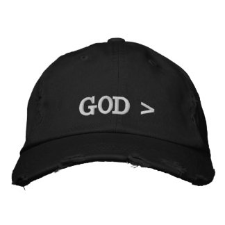 Gott > Gott ist größer als....Alles was. Bestickte Baseballkappe