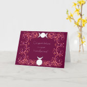 Gott & Göttin Wiccan Handfasts Gratulation Karte (Gelbe Blume)