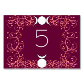 Gott & Göttin Wiccan Handling Names Table Card Tischnummer (Vorderseite)