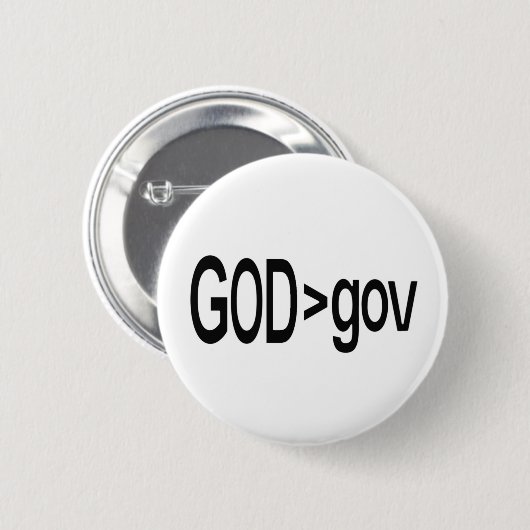 Gott > Gov Lapel Pin Button (Vorne & Hinten)