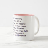 Gott Grant ich das Altersschwäche-lustige Zweifarbige Tasse (VorderseiteRechts)