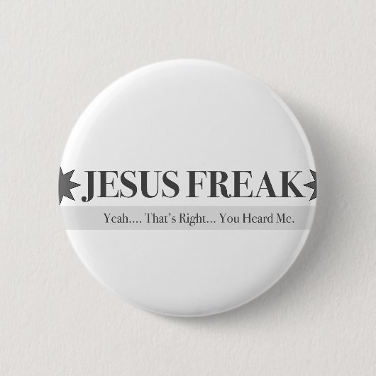 Gott-Gruppen-Jesus-Freak Button (Vorderseite)