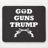 GOTT GUNS & TRUMP! Recht auf Waffenbesitz Mousepad (Vorne)