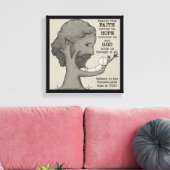 Gott hält uns leinwanddruck (Insitu (Wohnzimmer))