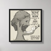 Gott hält uns leinwanddruck (Vorderseite)