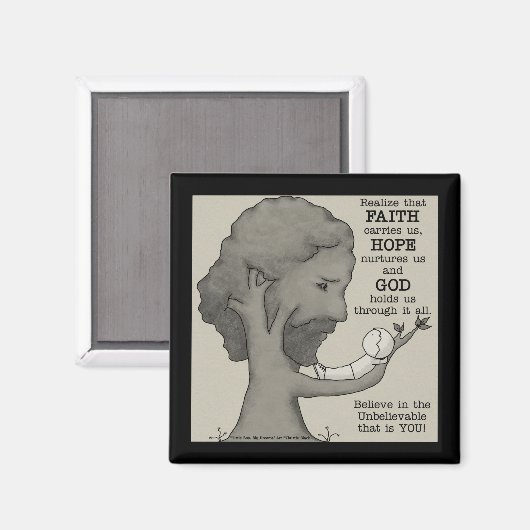 Gott hält uns magnet (Vorderseite/Rückseite)