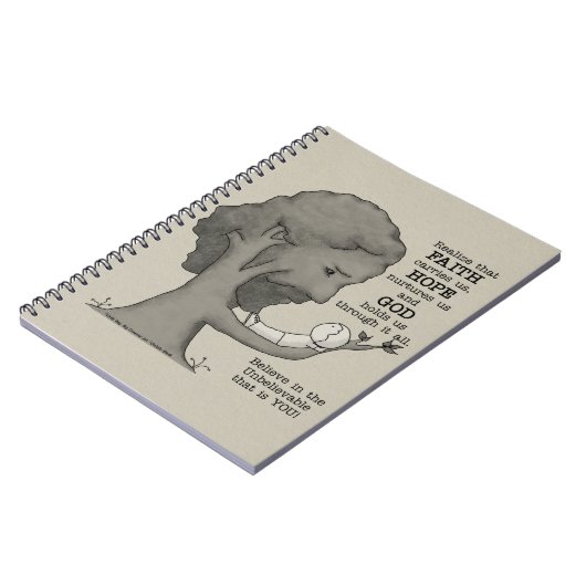 Gott hält uns notizblock (Linke Seite)