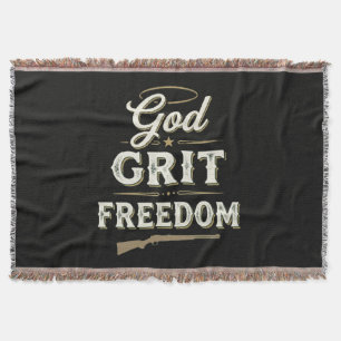 Gott Hartnäckigkeit und Freiheit Western Tactical Decke