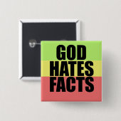 Gott hasst Fakten Button (Vorne & Hinten)