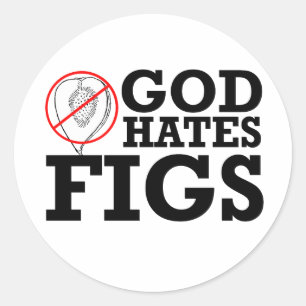 GOTT HASST FEIGEN -.png Runder Aufkleber