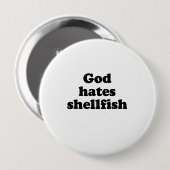 Gott hasst Muscheln .pnng Button (Vorne & Hinten)